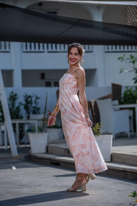 La Coquette Dress - Nude Pink