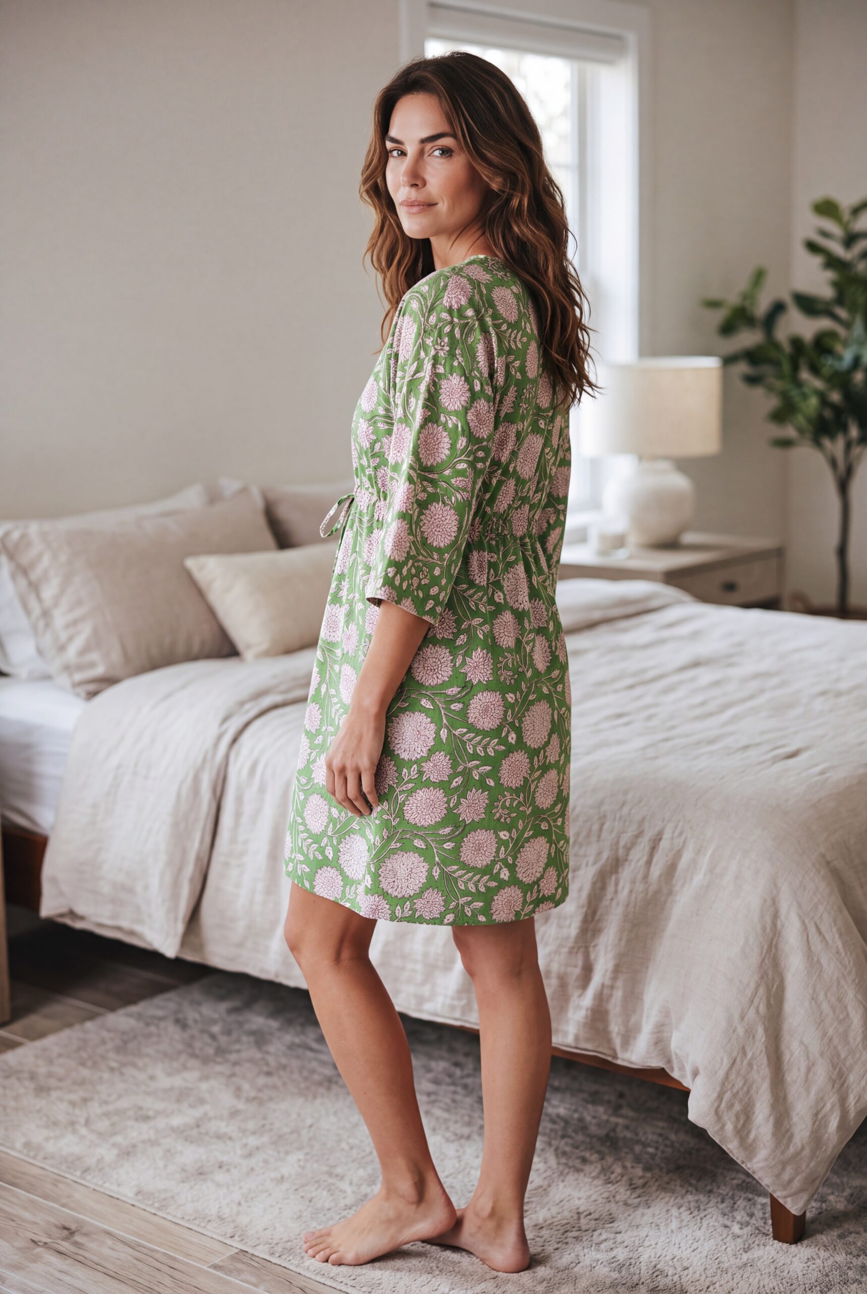 Kimono Caftan Dress - Image 4