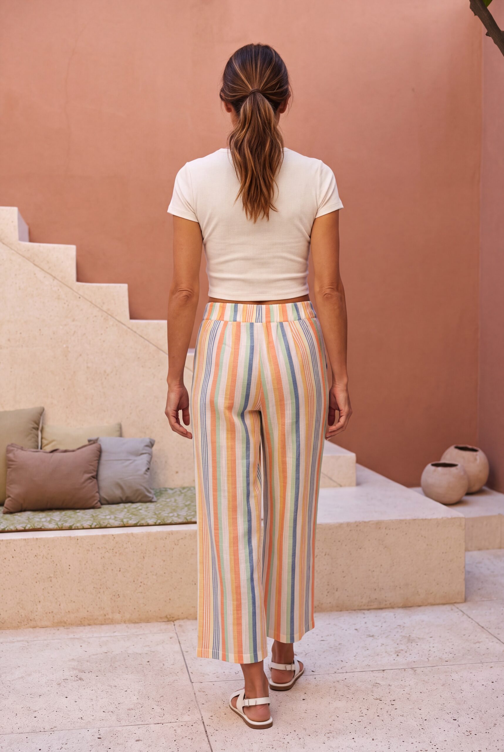 Fidou Pants - Linen Stripes - Image 2