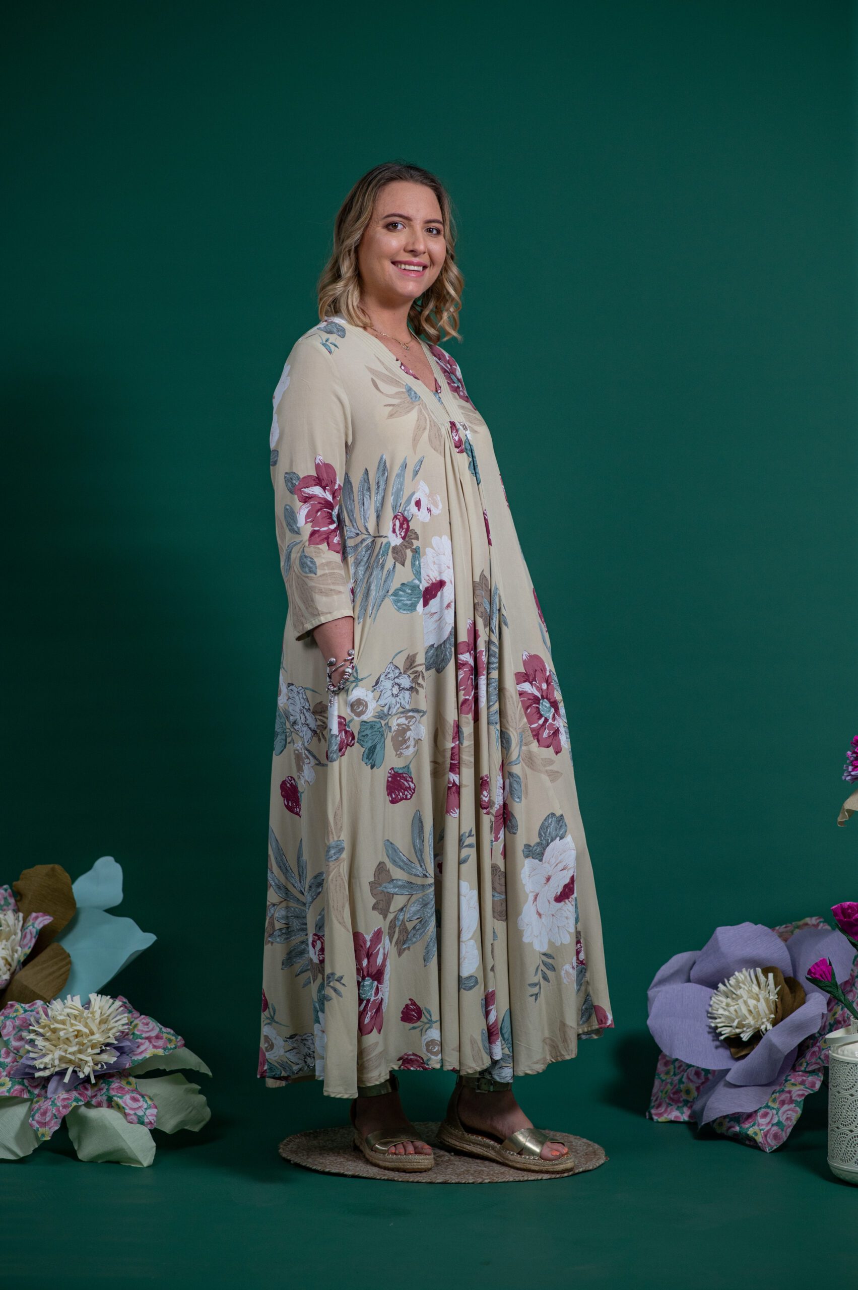 Carolyne Long Sleeve Dress - Rayon - Image 3