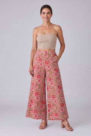 London Pants - Block Printed (Stripes)