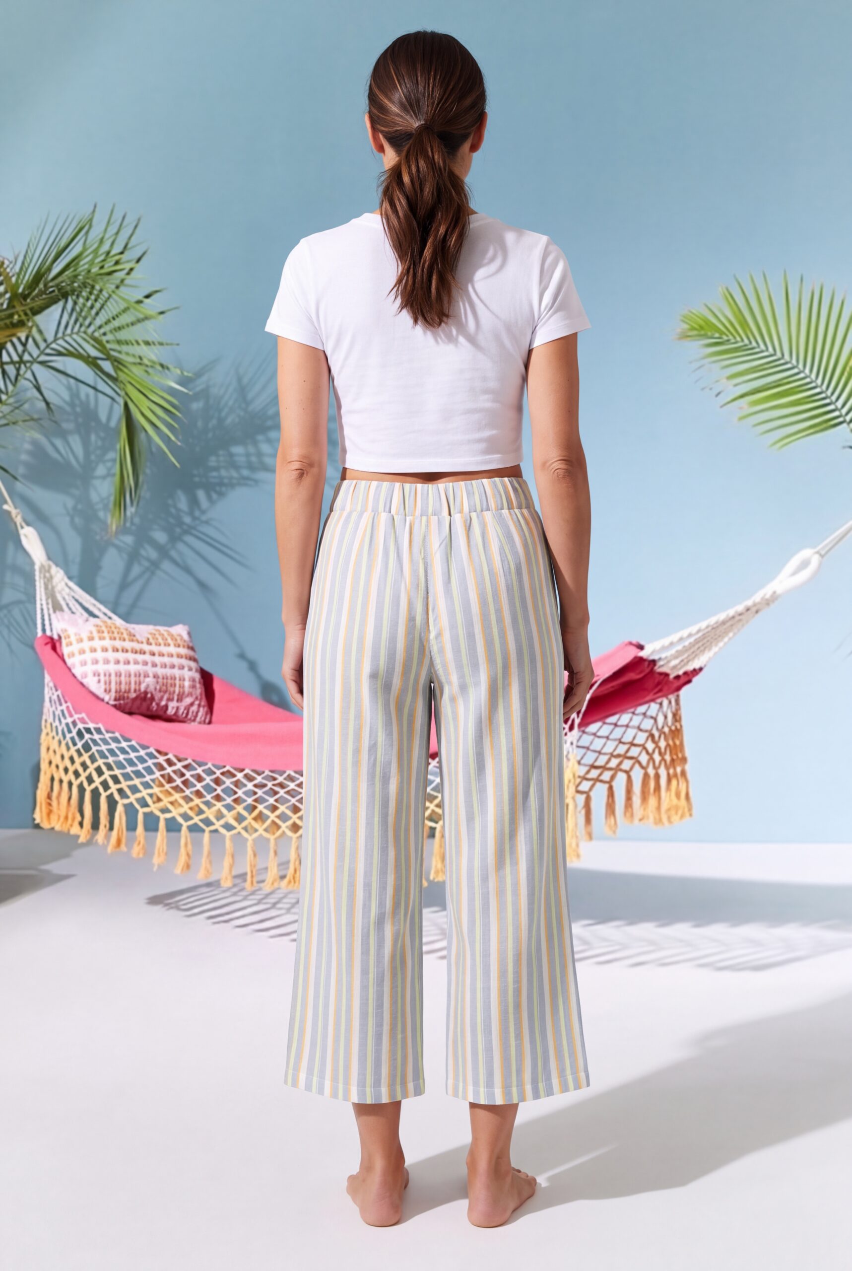 Fidou Pants - Linen Stripes - Image 4