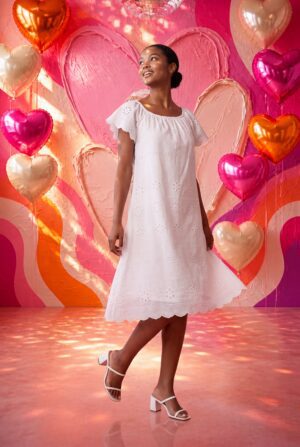 Carmen Dress (Broderie Anglaise)