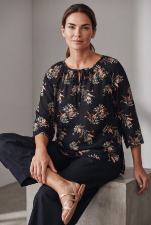 Lucie Blouse Top - viscose/cotton voile